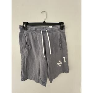 Nike Shorts Mens Small Steel Grey Cotton Sportswear French Terry Color Wash